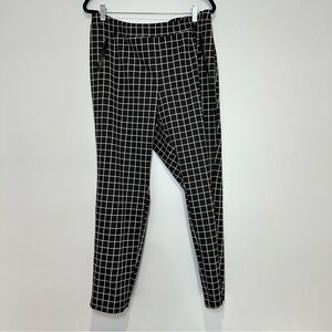 Soho Black and White Grid Pattern Pants